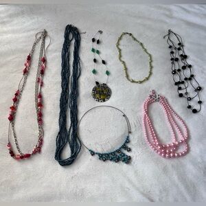Beaded Fashion Necklaces Lot of 7